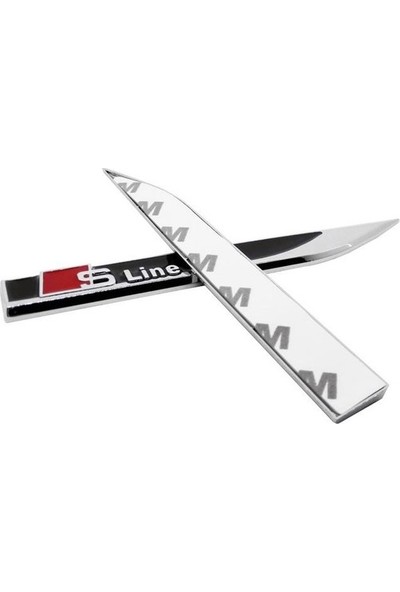 Macha Audi S-Line Çamurluk Bıçak Logo Paslanmaz Çelik