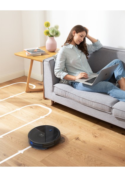 Eufy RoboVac G10 Mop Hybrid - Wi-Fi Uygulama Destekli - HEPA Filtreli Yüksek Emişli Akıllı Robot Süpürge (Anker Türkiye Garantili)