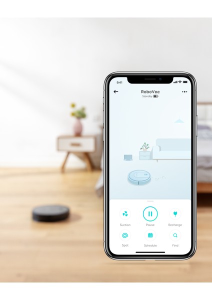 Eufy RoboVac G10 Mop Hybrid - Wi-Fi Uygulama Destekli - HEPA Filtreli Yüksek Emişli Akıllı Robot Süpürge (Anker Türkiye Garantili)