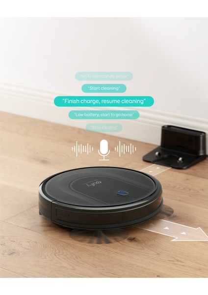 Eufy RoboVac G10 Mop Hybrid - Wi-Fi Uygulama Destekli - HEPA Filtreli Yüksek Emişli Akıllı Robot Süpürge (Anker Türkiye Garantili)