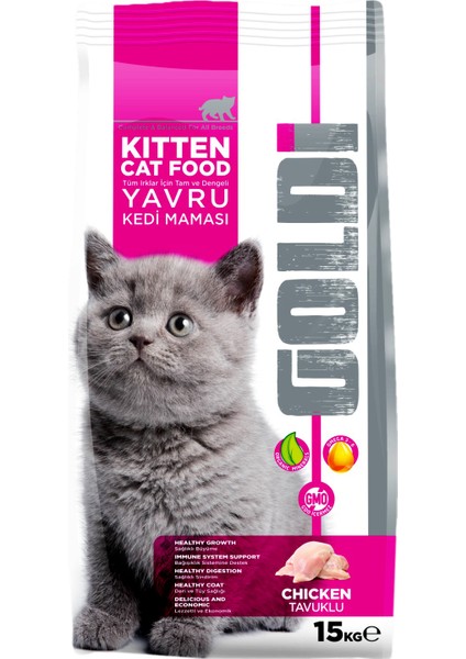 Kitten Tavuklu Yavru Kedi Maması 15 kg