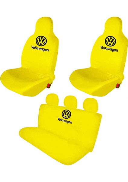Özdemir Tekstil Volkswagen Oto Koltuk Servis Kılıfı Penye Ön Arka Takım Sarı fiyatları
