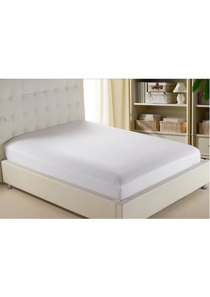 Penye Ara Ölçü Lastikli Çarşaf Beyaz 120 x 200 cm