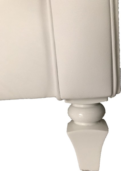White Leather Hakiki Deri Kanepe Koltuk