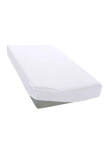 Tek Kişilik Lastikli Penye Çarşaf Beyaz 100x200