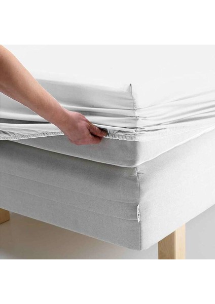 Tek Kişilik Lastikli Penye Çarşaf Beyaz 100x200 modelleri