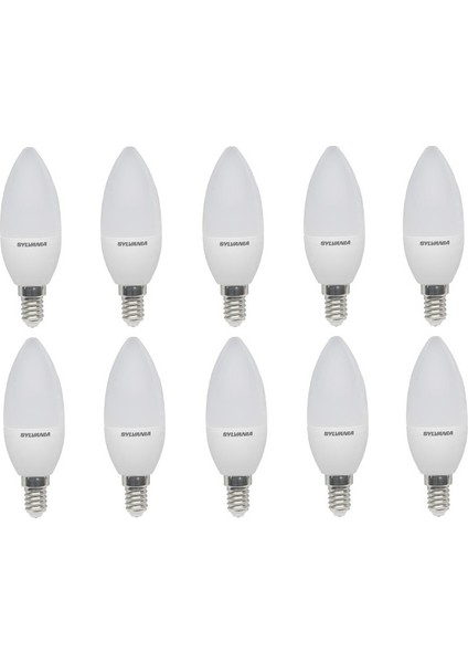 E14 Led Mum Lamba 5 W Sarı Işık 10'lu