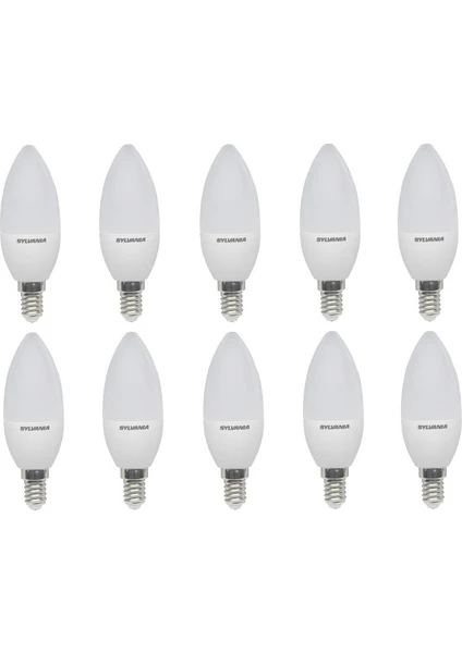 E14 Led Mum Lamba 5 W Sarı Işık 10'lu