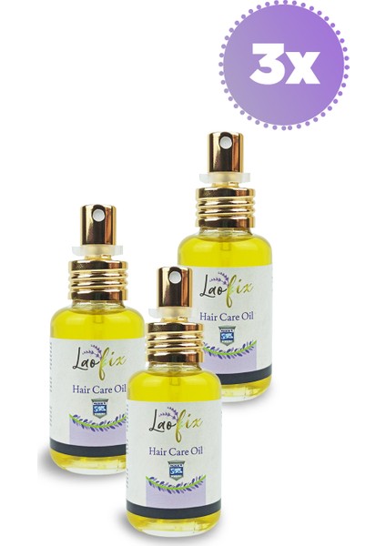 Organik Içerikli Saç Bakım Yağı 50 ml x 3