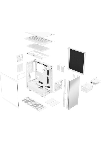 Fractal Design Define 7 Compact Temperli Mid Tower Bilgisayar Kasası Beyaz (FD-C-DEF7C-04)