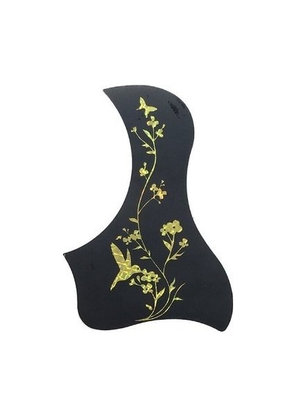 Joes PG156G Pickguard Gitar Pena Koruyucu Bird Polite Sarı Desenli