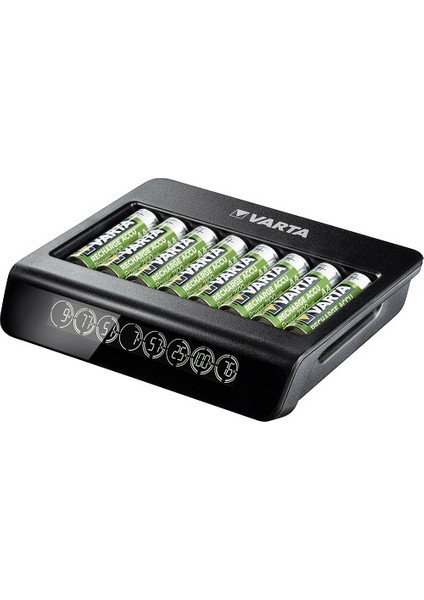 Multi Plus 8li Şarj Cihazı + 12x2100 Mah Aa Şarjlı Pil