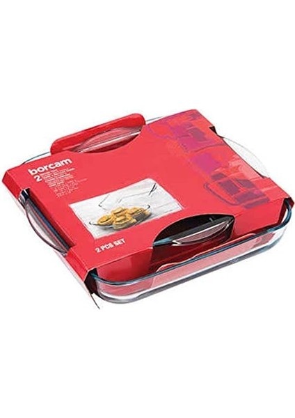 Borcam Kare Tepsi Set 2'li 159028