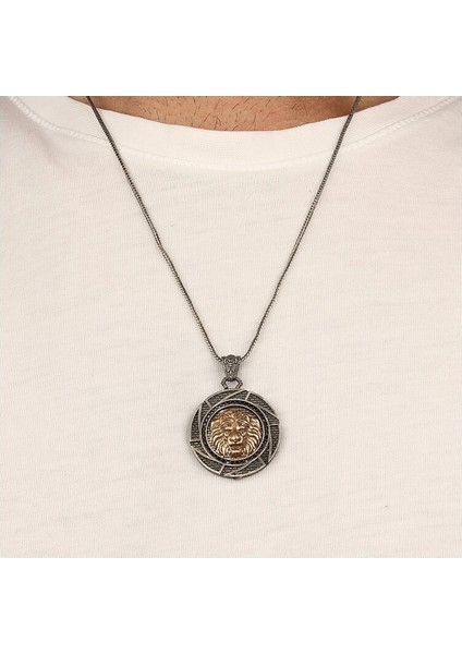 925 Ayar Gümüş Aslan Figürlü Maribu Model Gümüş Erkek Kolye fiyatları