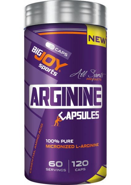 Arginine Micronized L-Arginine Amino Asit 120 Kapsül