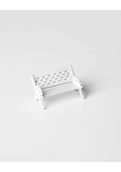 Maket Oturma Bankı 1/100 Ölçekli 3'lü
