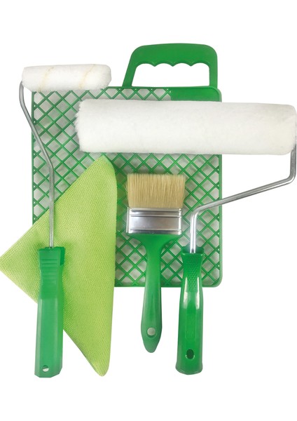 Yeşil-Beyaz Boyacı Seti 25 cm