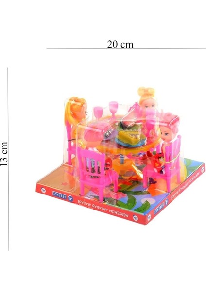 Meryem'in 4'lü Arkadaş Masası Oyuncak Aksesuarlı Yemek Masası fiyatları