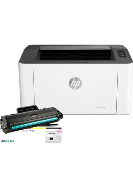 Inkwell Laserjet 107A Lazer Yazıcı 4ZB77A Tam Dolu Tonerli