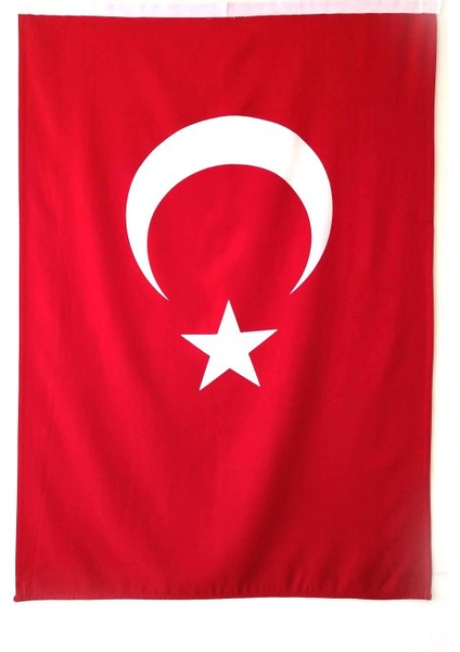 Türk Bayrağı Alpaka Kumaş Fabrikasyon Baskı 100 x 150 cm