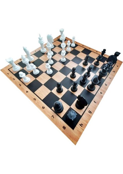 Ahşap Tablalı Satranç Takımı