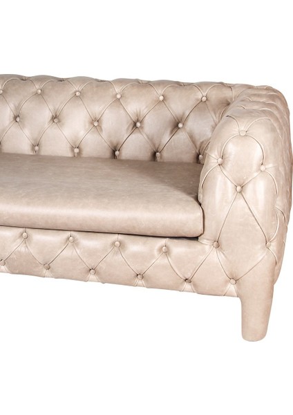 Real Leather Italyan Chesterfield