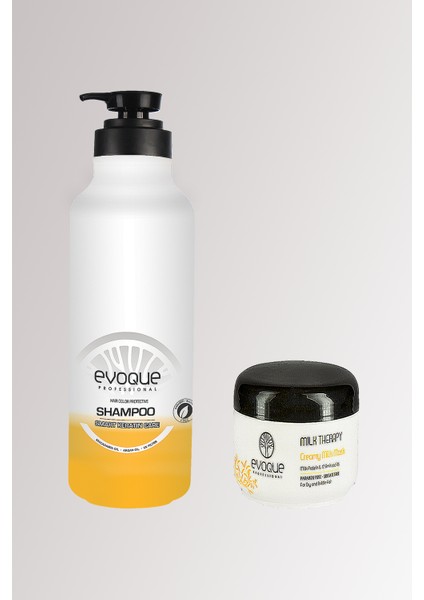 Professional Smart Keratin Serisi Şampuan 1000 ML + Evoque Milk Therapy Saç Maskesi 500ML