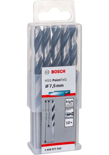 - Hss-Pointeq Metal Matkap Ucu 7,5 mm 10'lu fiyatları