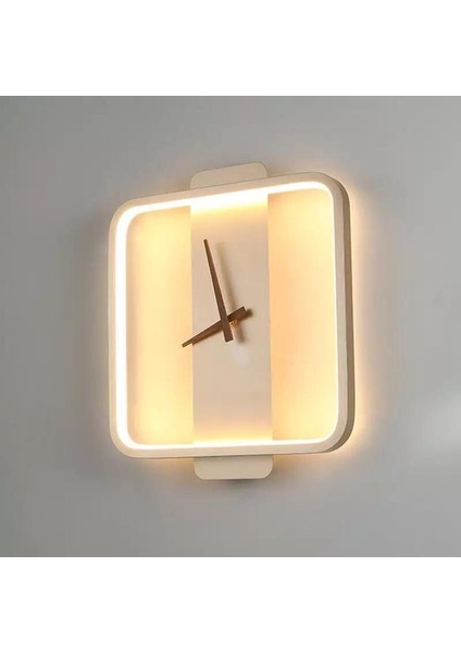 Voxlamplighting Özel Tasarım Saat Duvar Aplik LED Kare