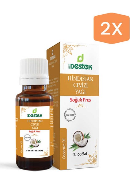 Hindistan Cevizi Yağı 50 ml * 2 ' Li