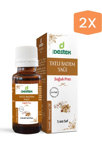 Tatlı Badem Yağı 50 ml * 2 ' Li