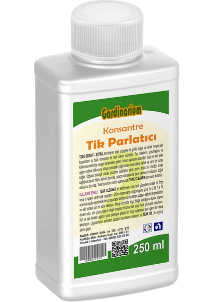 Teak Brıght / Extra (KONSANTRE TİK PARLATICI)250 ml Aktif Köpük Ile Güçlendirilmiş Formül