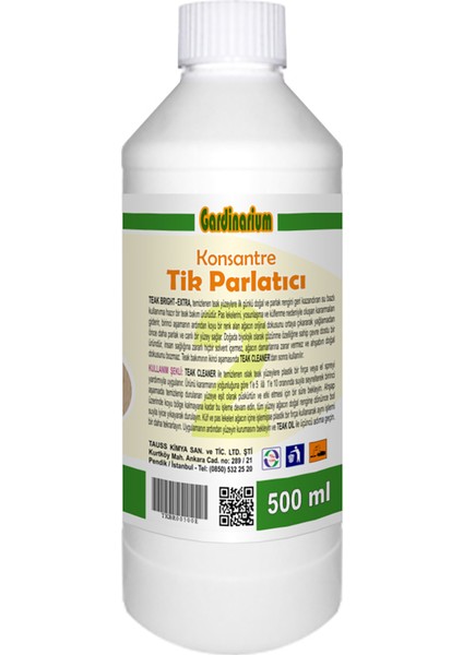 Teak Brıght / Extra (KONSANTRE TİK PARLATICI) 500 ml Aktif Köpük Ile Güçlendirilmiş Formül fiyatları