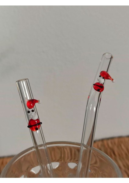 Noel Babalı Cam Pipet Tekli