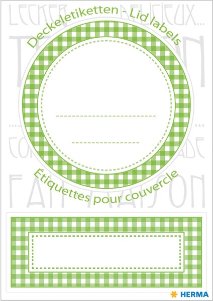 Home Kavanoz Etıket 70MM Cap Yesıl