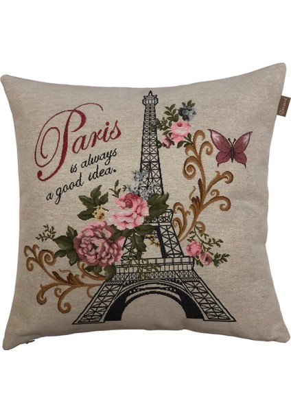 Belıeve Paris Goblen Kırlent 45 x 45 cm