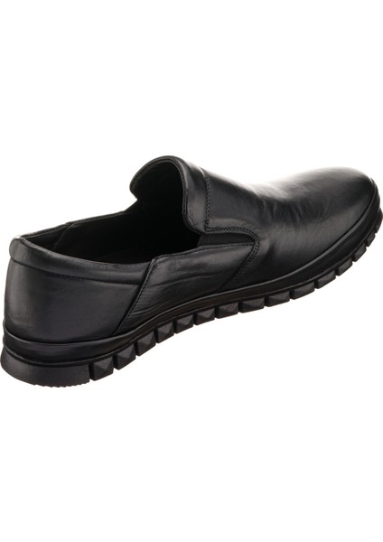 Costo Shoes Siyah Deri 4 Mevsim Büyük Numara Üst Kalite Erkek Ayakkabısı