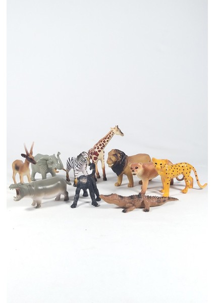 Dinozor, Çiftlik, Vahşi ve Deniz Hayvanları Oyun Setleri 10 Parça Özel Kutusunda