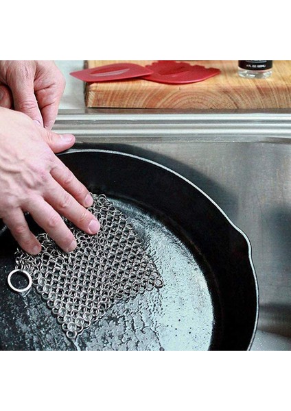 Izgara Tava 28 cm & Çelik Temizleme Zinciri fırsatları