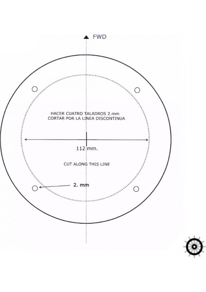 Autonautic Gömme Montajlı Pusula C12PLUS-0020