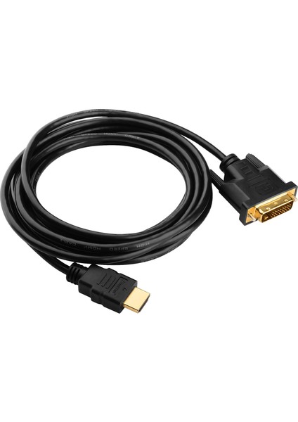 Çift Filtreli 24+1 DVI To HDMI Kablosu - 3 M