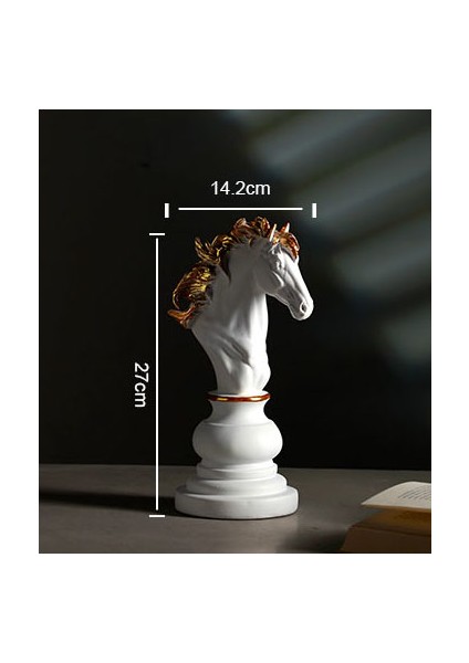 Beyaz Satranç Taşı At Biblosu indirimleri