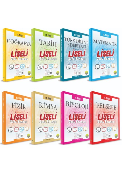 11. Sınıf Liseli Set 8 Kitap