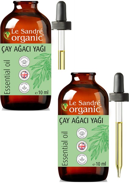 Le Sandre Organics Çay Ağacı Yağı 2 x 10 ml