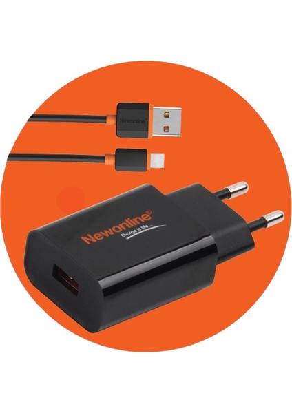 Type-C 3.1A USB Adaptör + Data Kablosu (Fast Charge)