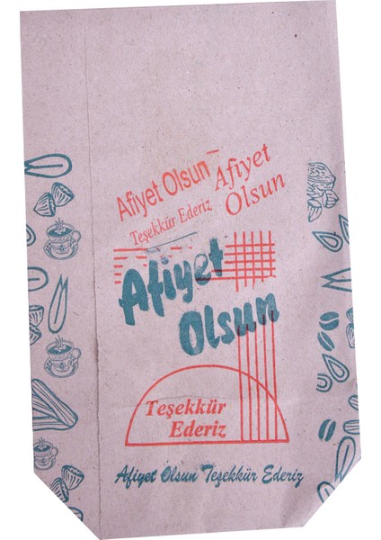 Abm Ambalaj Kuruyemiş Kese Kağıdı 250 gr 10 kg 13 x 17