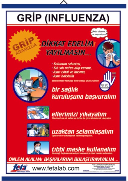 Influenza Eğitim Plakası Grip