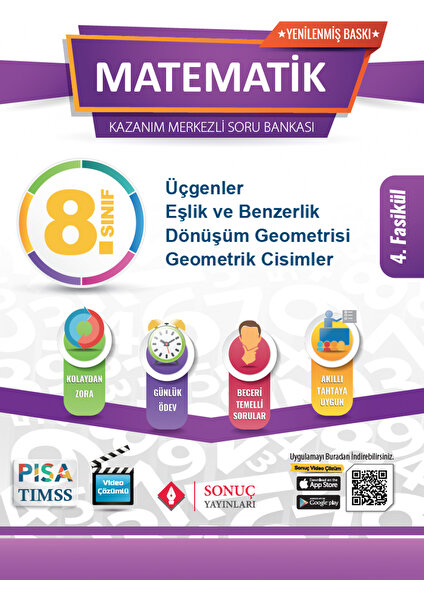 Sonuç Yayınları Yayıncılık 8.Sınıf Matematik Modüler Set