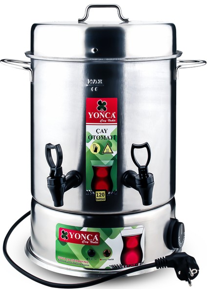 Yonca 80 Bardak Elektrikli Semaver Çelik Çay Makinası