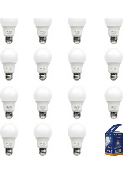 Voltek 15 Adet 9 W LED Ampul Beyaz